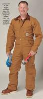 3RFX8 Coverall, Chest 34In., Brown