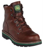 3RHR4 Work Boots, Pln, Mens, 8-1/2, Brown, 1PR