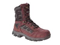 3RJP1 Work Boots, Comp, Mn, 9, Brn, 1PR