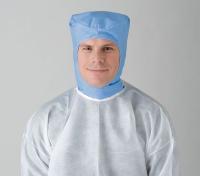 3RLG8 Disposable Hood, Blue, Polypropylene, PK 50