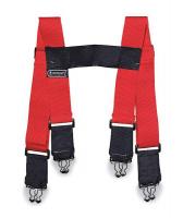 3RMA7 Suspenders, Red, S, 36 In. L