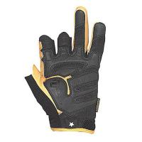 3RNN2 Mechanics Gloves, 3/4 Finger, Tan/Blk, S, PR