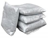 3RPH4 Absorbent Pillow, 10 In. W, Gray, PK 20