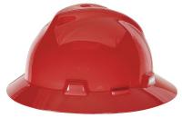 3RRL4 Hard Hat, FullBrim, Slotted, PinLk, Red