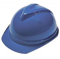 3RRU5 Hard Hat, FrtBrim, Slotted, 6Rtcht, Blue