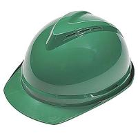 3RRU6 Hard Hat, FrtBrim, Slotted, 6Rtcht, Green