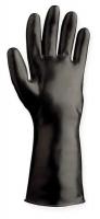 3RWD1 Chemical Resistant Gloves, 10, Black, PR