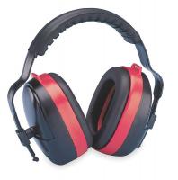 3RXE1 Ear Muff, 28dB, Multi-Position, Black/Red