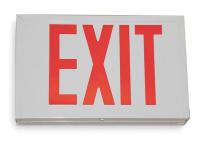 3RY67 Exit Sign, Red, 120/270W