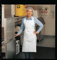 3RYP4 Disposable Apron, Blue, 46 In. L, PK 100