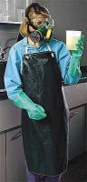 3RYT6 Bib Apron, Black, 45 In. L, 35 In. W