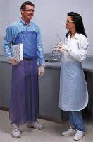 3RYT4 Bib Apron, Blue, 49 In. L, Universal