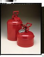 4T042 Disposal Can, 5 Gal., Red, Galvanized Steel