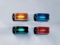 3TCY4 Warning Light, LED, Red, Surf, Rect, 5 In L