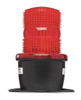 3TDE8 Low Profile Warning Light, Strobe, Red