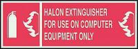 3TE99 Fire Extinguisher Sign, 5 x 14In, R/WHT