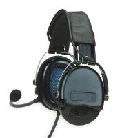 3THH5 Electronic Ear Muff, 21dB, Over-the-H, Bk