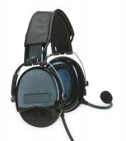 3THH6 Electronic Ear Muff, 21dB, Over-the-H, Bk