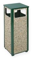 3THV7 Waste Receptacle, Flat Top, 12 G, Green