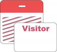 3TLT8 Clip/Badge, 1 Day, Red/White, PK 500