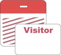 3TLU4 Clip/Badge, 1 Week, Red/White, PK 500