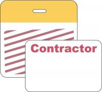 3TLV2 Clip/Badge, 1 Day, Yellow/White, PK 500