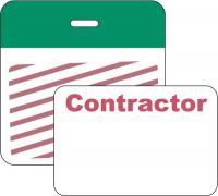 3TLV3 Clip/Badge, 1 Day, Green/White, PK 500