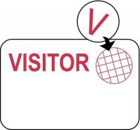 3TLX2 Clip/Badges, 1 Day, Red/White, PK 500