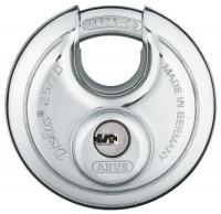 3TMJ6 Diskus Padlock with Dimple Key, Silver
