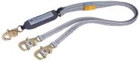 3TNE3 Lanyard, 2 Leg, Nylon, Gray
