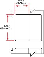 3TP66 Printer Label, 1/2 In. W, Nylon