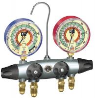 3TRA8 Aluminum Manifold, 4Valve, w/60In Hose Set