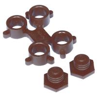 3TTK3 Side Connector, Brown, For 36 In Mat