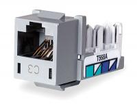 3TY66 Jack, Gray, Cat6, Rj45