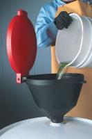 3TZU4 Drum Funnel with Lid, 13 3/8, with Spout