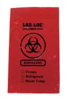 3TZY6 Specimen Transfer Bag, Opaque Red, PK 1000