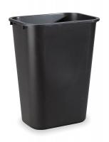 3U635 Wastebasket, Large, Black, 10.3 gal.