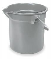 3U660 Bucket, 14 Qt., Gray, Plastic
