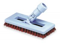 3U780 Swivel Scrub Brush, 8 In Blck, 1 In Trm