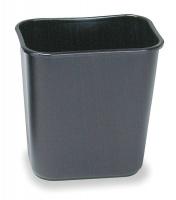 3U935 Wastebasket, Small, Black, 3 gal.