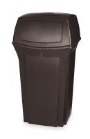 3U951 Waste Receptacle, Hinged Door, Brown, 35G