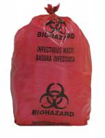 3UAF4 Biohazard Bag, Red, 5 gal., PK 200