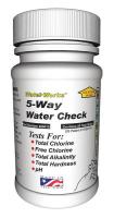 3UCX5 Test Strips, 5-In-1 City Water Check, PK50
