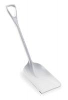 3UE26 Plastic Shovel, White, 11 x 14 In, 38 In L