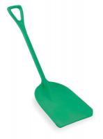 3UE28 Plastic Shovel, Green, 14 x 17 In, 42 In L