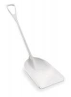 3UE31 Plastic Shovel, White, 14 x 17 In, 42 In L