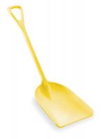 3UE32 Plastic Shovel, Yellow, 14 x 17 In, 42 In L