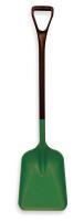 3UE40 Plastic Shovel, 10 1/2x14x43 1/2, Green