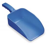 3UE72 Plastic Hand Scoop, Blue, 15 x 6 1/2 In