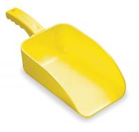 3UE75 Plastic Hand Scoop, Yellow, 15 x 6 1/2 In